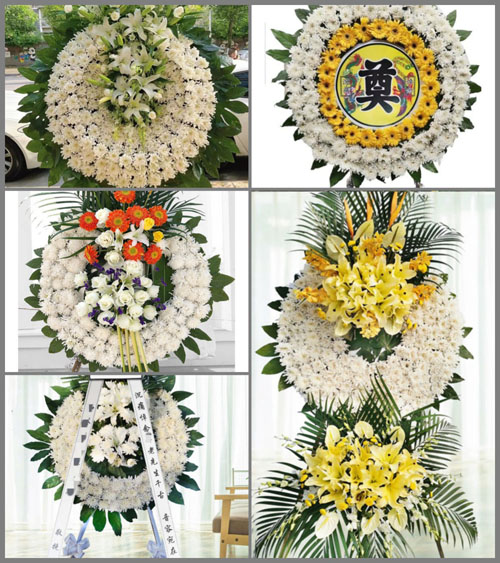山西太原古交市河口镇解家塔村花圈速递